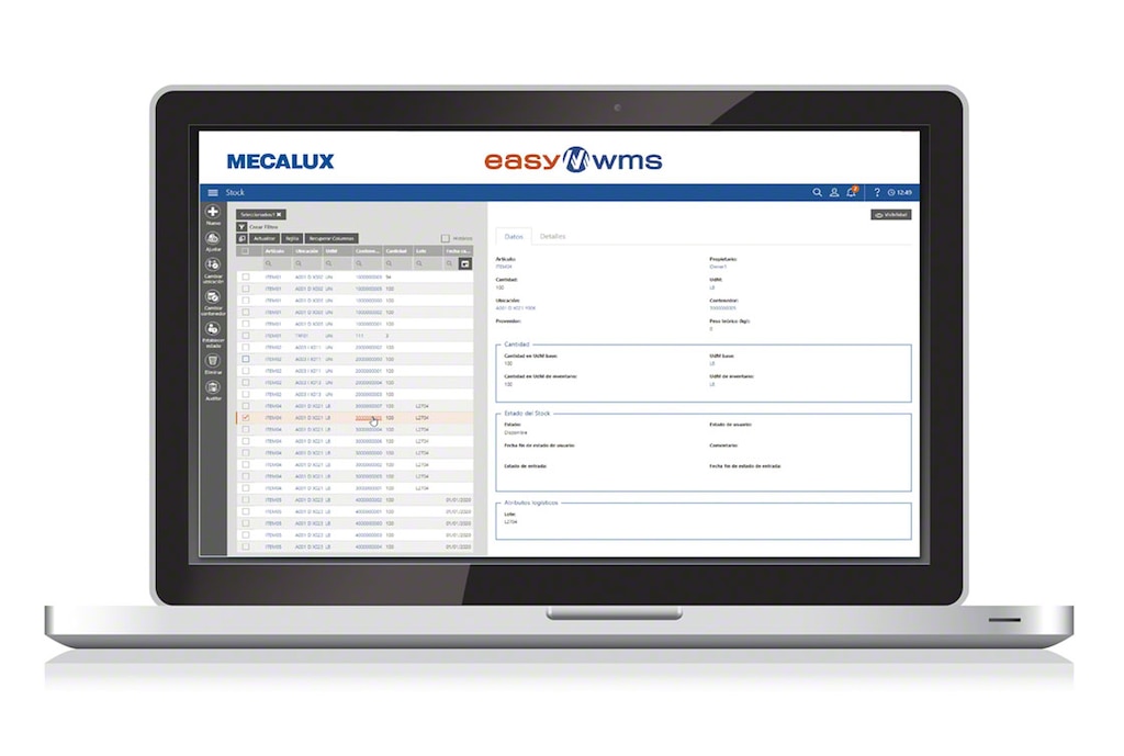 Easy WMS de Mecalux est capable d’organiser les cycles de comptage