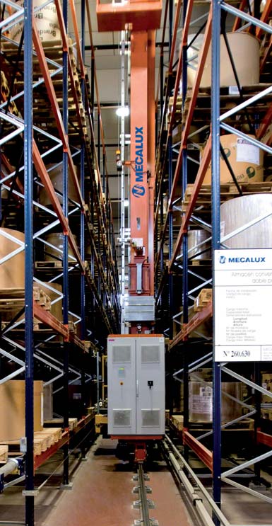 Magasin automatique pour le stockage de bobines de papier