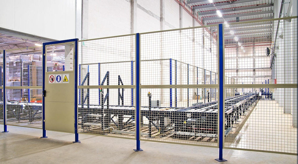 Cloison industrielle grillagée Cloison industrielle grillagée